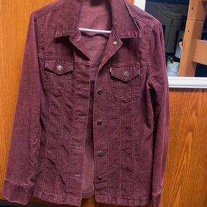 LEVIS maroon corduroy jacket